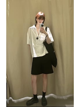 「アイテム（カーゴパンツ）」を使った、G-fly@dope10.comさん（レディース・172cm）の秋コーディネート