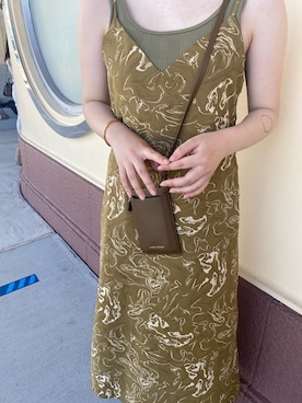 「TAKEO KIKUCHI（タケオキクチ）のアイテム（財布/小物）」を使った、mayさん（レディース・155cm）の夏コーディネート
