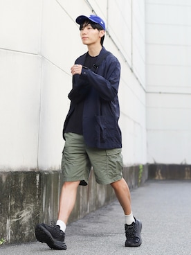 「アイテム（ジャケット/アウター）」を使った、ひっちさん（メンズ・171cm）の夏コーディネート