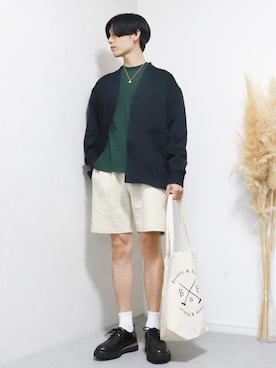 「U.S. POLO ASSN.（ユーエスポロアッスン）のU.S. POLO ASSN. /ユーエスポロアッスン 別注ワンポイント刺繍 ビッグシルエット長袖カットソー（Tシャツ/カットソー）」を使った、ひっちさん（メンズ・172cm）の秋コーディネート