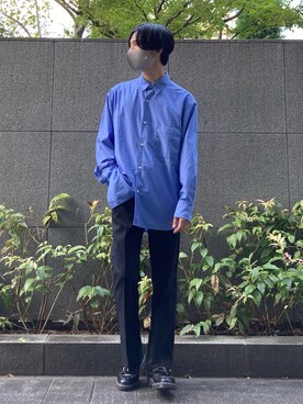 「Dr. Martens（ドクターマーチン）の【別注】 ＜Dr.Martens＞ ADRIAN/シューズ（ローファー）」を使った、HICCHIさん（メンズ・170cm）の秋コーディネート