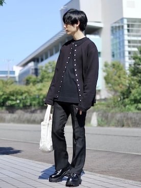 「厚底」｜「アイテム（その他）」を使った、ひっちさん（メンズ・172cm）の秋コーディネート