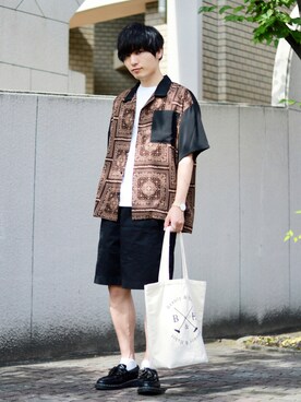 「UNIQLO U」｜ひっちさん（メンズ・172cm）の夏コーディネート