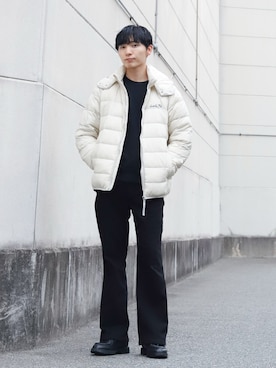 「アイテム（モカシン/デッキシューズ）」を使った、ひっちさん（メンズ・171cm）の秋コーディネート