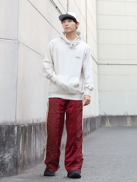 「アイテム（帽子）」を使った、ひっちさん（メンズ・171cm）の秋コーディネート