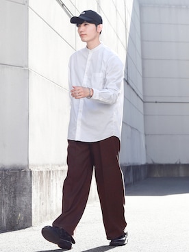 「Dr. Martens（ドクターマーチン）の【別注】 ＜Dr.Martens＞ ADRIAN/シューズ（ローファー）」を使った、HICCHIさん（メンズ・172cm）の春コーディネート