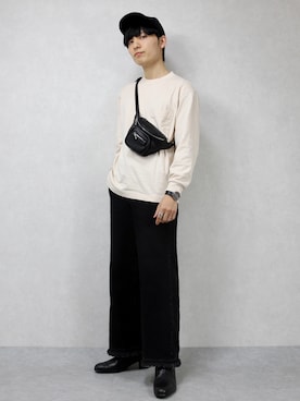 「Hender Scheme（エンダースキーマ）のアイテム（キャップ）」を使った、ひっちさん（メンズ・172cm）の春コーディネート