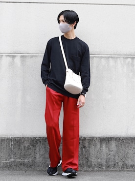 「ストレートパンツ」｜「アイテム（腕時計）」を使った、ひっちさん（メンズ・170cm）の秋コーディネート