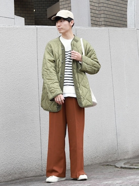 「CONVERSE（コンバース）のアイテム（帽子）」を使った、ひっちさん（メンズ・170cm）の冬コーディネート