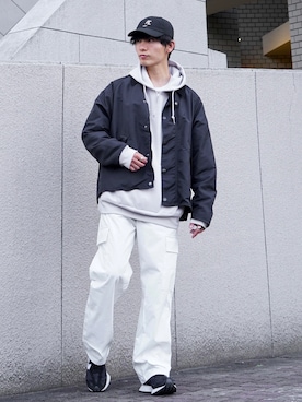 「ASTRONOMY（アストロノミー）のアイテム（パンツ）」を使った、ひっちさん（メンズ・172cm）の秋コーディネート