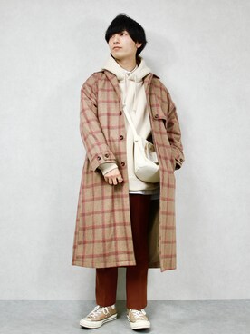「カフェ」｜「アイテム（その他）」を使った、ひっちさん（メンズ・172cm）の冬コーディネート