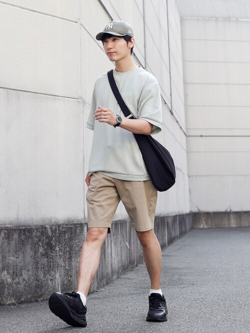 まっくんページ⛳Malbon 半袖シャツ×ショートパンツ ベージュコーデ オシャレなショートパンツ🩳コーデ3」Genのお気に入りフォルダ