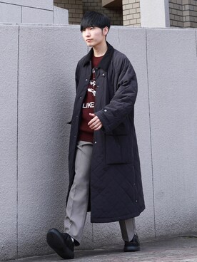 「LOWRYS FARM（ローリーズファーム）のアイテム（その他アウター）」を使った、ひっちさん（メンズ・170cm）の冬コーディネート