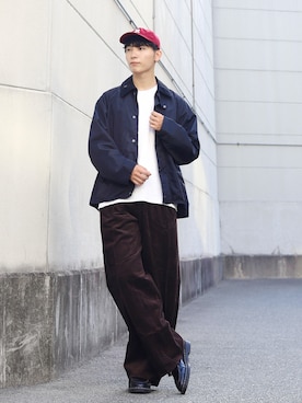 「アイテム（ブルゾン）」を使った、ひっちさん（メンズ・171cm）の秋コーディネート