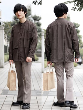「CREARE LINO」｜「アイテム（バッグ）」を使った、ひっちさん（メンズ・172cm）の夏コーディネート