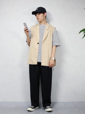 ひっちさん(メンズ・172cm)の春コーディネート