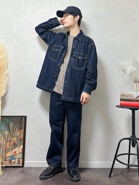 「Dr. Martens（ドクターマーチン）の【別注】 ＜Dr.Martens＞ ADRIAN/シューズ（ローファー）」を使った、HICCHIさん（メンズ・172cm）の春コーディネート