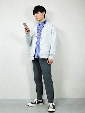 「UNIQLO（ユニクロ）の50色ソックス（消臭機能付き）（ソックス/靴下）」を使った、ひっちさん（メンズ・172cm）の春コーディネート