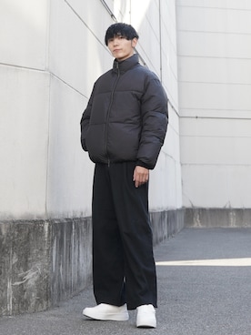 「アイテム（ダウンジャケット/コート）」を使った、ひっちさん（メンズ・171cm）の秋コーディネート