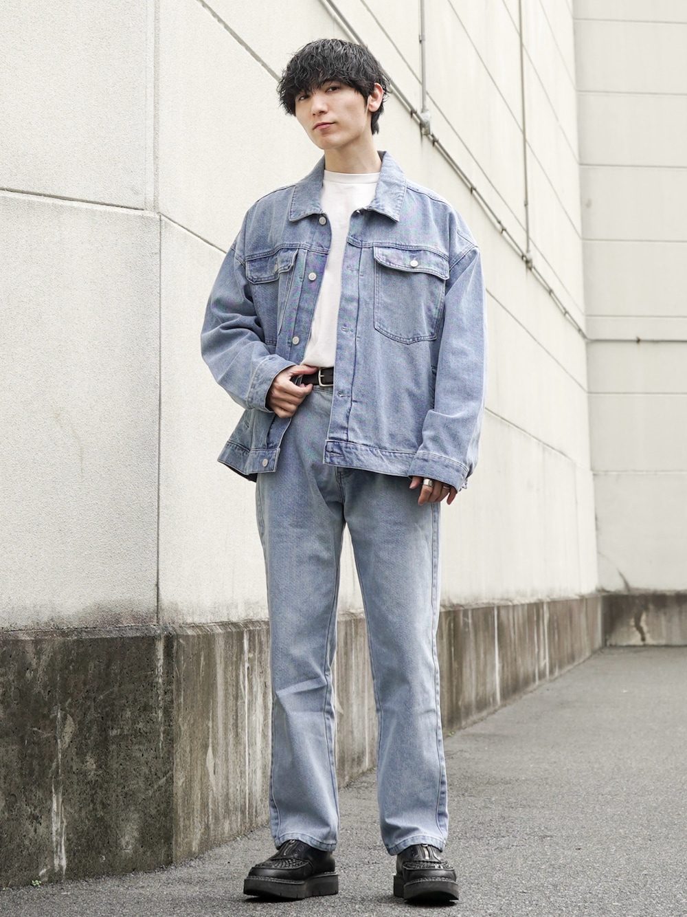 RUUBON】 12.5oz wide denim jacket / 12.5oz ワイドデニムジャケット