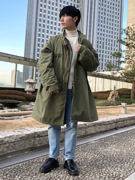 「UNIQLO（ユニクロ）の50色ソックス（消臭機能付き）（ソックス/靴下）」を使った、ひっちさん（メンズ・172cm）の春コーディネート