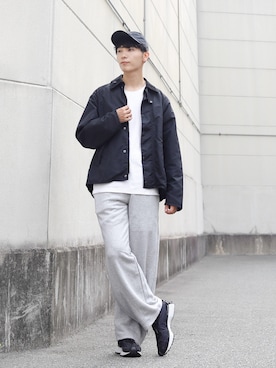 「アイテム（スウェットパンツ）」を使った、ひっちさん（メンズ・171cm）の秋コーディネート