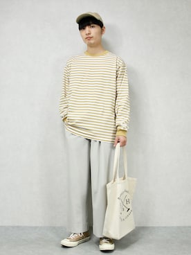 「CONVERSE（コンバース）のアイテム（帽子）」を使った、ひっちさん（メンズ・172cm）の春コーディネート