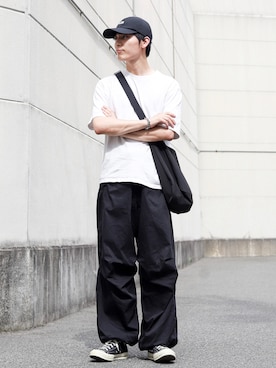 「EDWIN（エドウィン）のアイテム（その他パンツ）」を使った、ひっちさん（メンズ・172cm）の夏コーディネート