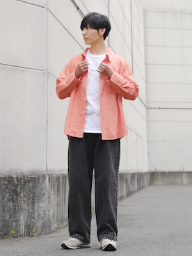 「EDWIN（エドウィン）のアイテム（トップス）」を使った、ひっちさん（メンズ・172cm）の春コーディネート