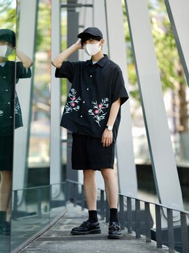 「BeAMS DOT（ビームスドット）のアイテム」を使った、ひっちさん（メンズ・172cm）の夏コーディネート