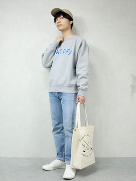 「CONVERSE（コンバース）のアイテム（帽子）」を使った、ひっちさん（メンズ・172cm）の冬コーディネート