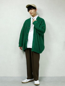 「CONVERSE（コンバース）のアイテム（帽子）」を使った、ひっちさん（メンズ・172cm）の春コーディネート