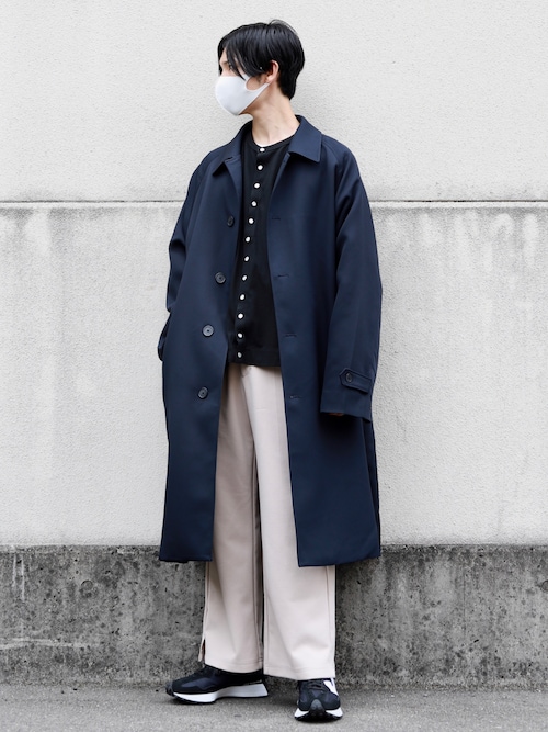 agnes b　プレッション　レザー　カーディガン　ブルゾン　ジャケット　グレー agnes b プレッション レザー カーディガン ブルゾン ジャケット