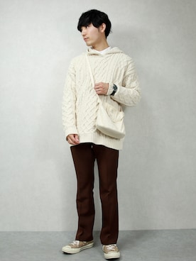 「インターファクトリー」｜ひっちさん（メンズ・172cm）の冬コーディネート