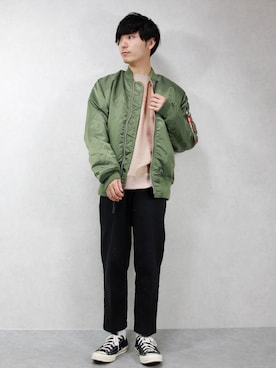 「UNIQLO（ユニクロ）の50色ソックス（消臭機能付き）（ソックス/靴下）」を使った、ひっちさん（メンズ・172cm）の冬コーディネート