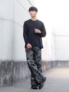 「柄パンツ」｜ひっちさん（メンズ・171cm）の秋コーディネート