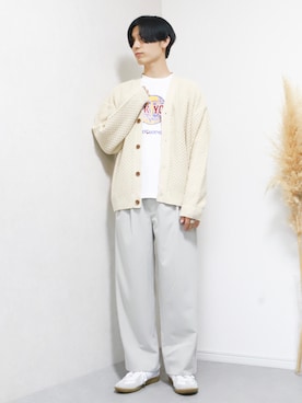 「HOOK（フック）のアイテム（Tシャツ/カットソー）」を使った、ひっちさん（メンズ・172cm）の秋コーディネート