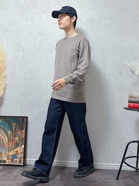 「Dr. Martens（ドクターマーチン）の【別注】 ＜Dr.Martens＞ ADRIAN/シューズ（ローファー）」を使った、HICCHIさん（メンズ・172cm）の春コーディネート