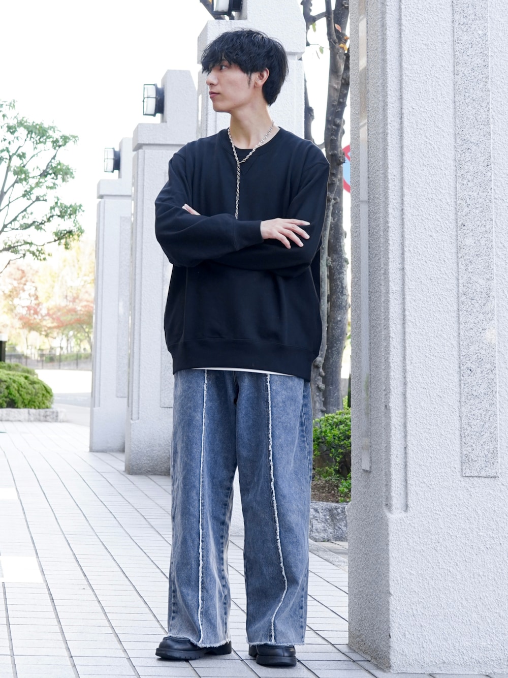 DIOR カットオフフリンジデニムパンツ デニムパンツ ワイド カットオフ[品番：OE000007820]｜Rocky