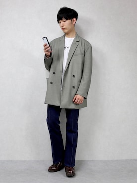 「Paraboot（パラブーツ）の【Paraboot】CHAMBORD　パラブーツ　シャンボード（ドレスシューズ）」を使った、ひっちさん（メンズ・172cm）の春コーディネート