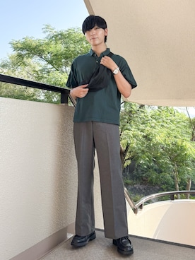 「KLEMAN（クレマン）のアイテム」を使った、ひっちさん（メンズ・171cm）の夏コーディネート