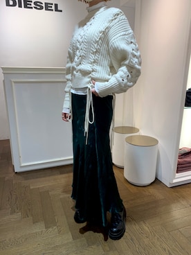 「11月」｜「アイテム（スカート）」を使った、NONさん（レディース・158cm）の秋コーディネート