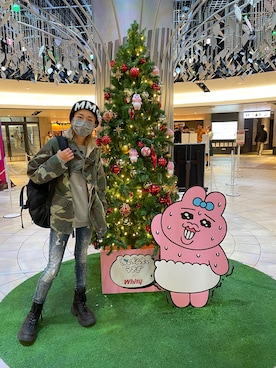 「新星WEARISTAにエントリー」｜「アイテム（ミリタリージャケット）」を使った、saeさん（レディース・162cm）の冬コーディネート