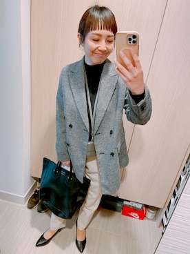 yuzuuu〜♡さん（レディース・159cm）の冬コーディネート