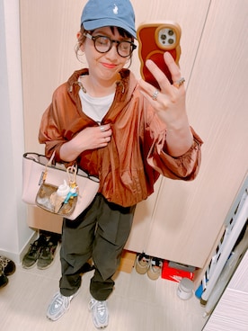 「アイテム（ブルゾン）」を使った、yuzuuu〜♡さん（レディース・159cm）の夏コーディネート