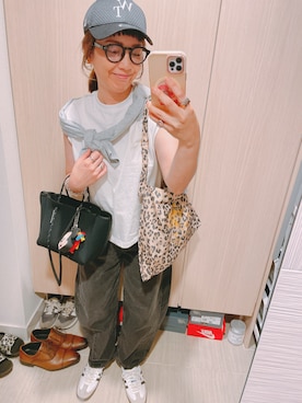 「アイテム（エコバッグ/サブバッグ）」を使った、yuzuuu〜♡さん（レディース・159cm）の夏コーディネート