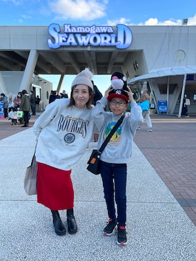 「カラー×コーデ」｜yuzuuu〜♡さん（レディース・159cm）の冬コーディネート