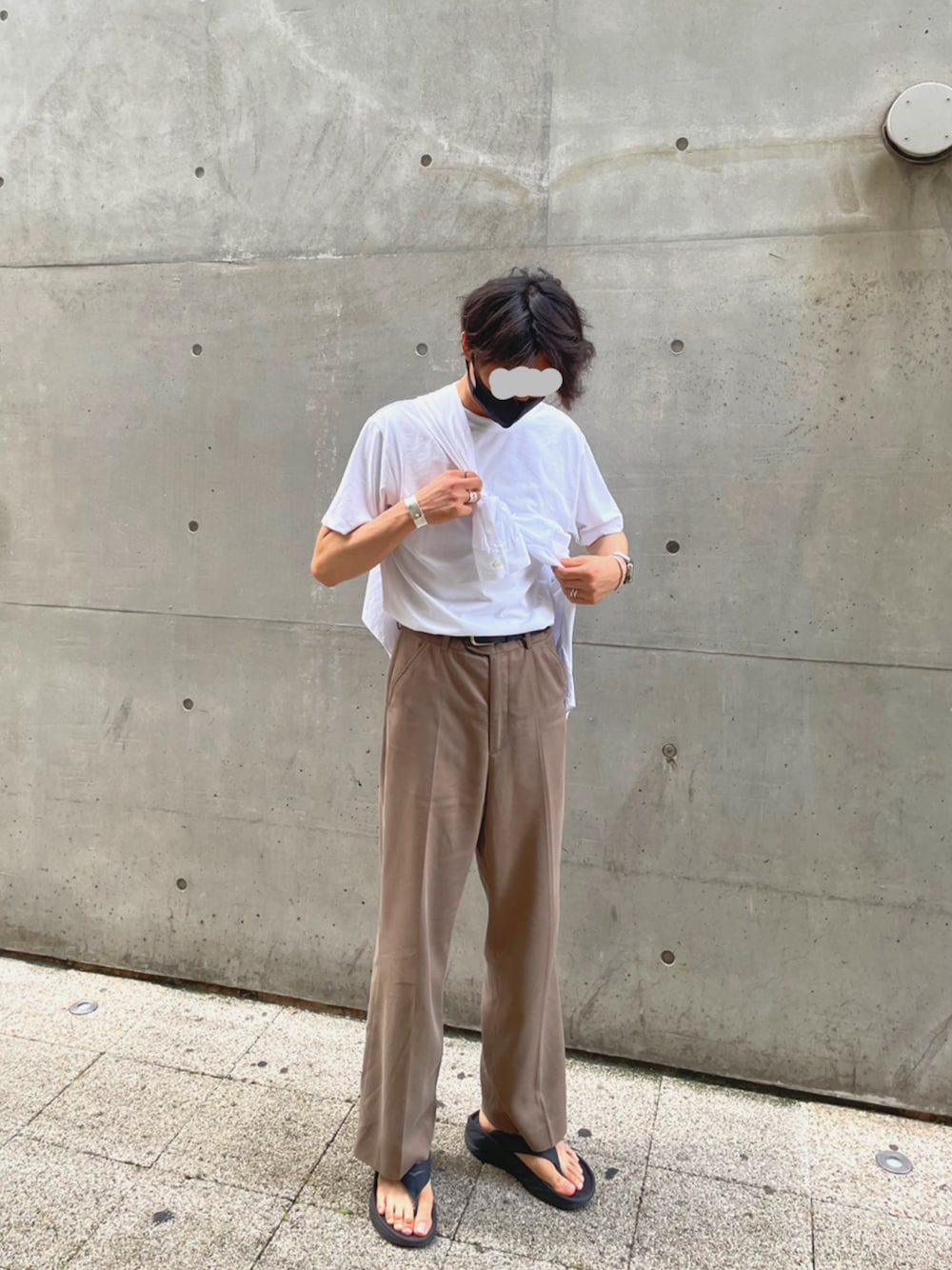 Our Legacyのスラックスを使った人気ファッションコーディネート