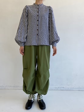 「アイテム（カーゴパンツ）」を使った、makironさん（レディース・163cm・30代）の秋コーディネート