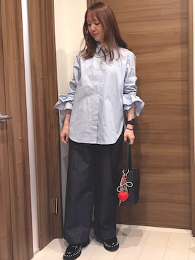 「ETRE TOKYO（エトレトウキョウ）のアイテム」を使った、mackoさん（レディース・161cm）の春コーディネート